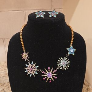 Kirks Folly Multicolor Necklace and Earring Set